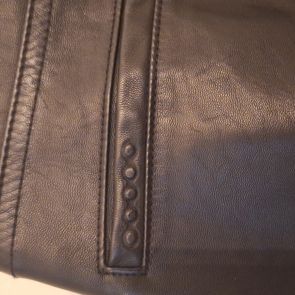 EUC black vegan leather moto pants - Picture 8 of 8